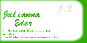 julianna eder business card